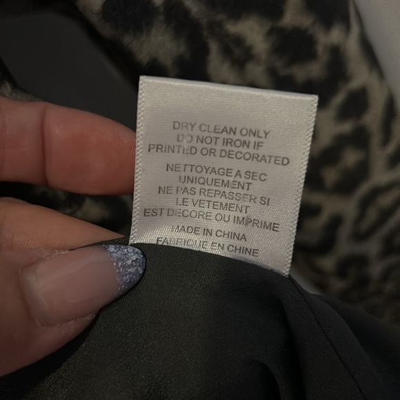 🐆Equipment Femme Women's 100% Silk Leopard Animal Print Bomber Jacket - Picture 9 of 11